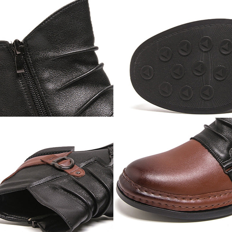 👞🔥JETZT 60 % RABATT! ⏰ Herren-Ankle-Boots aus echtem Leder – Strapazierfähig, stylisch und ganztägiger Tragekomfort für Freizeit und Beruf 🔧