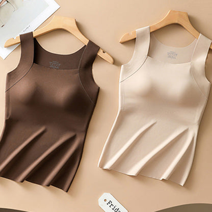👚 55% RABATT! 🔥 Damen Thermo-Tanktop mit U-Ausschnitt – Integrierter BH, Nahtlos & Perfekt zum Unterziehen 🏃‍♀️