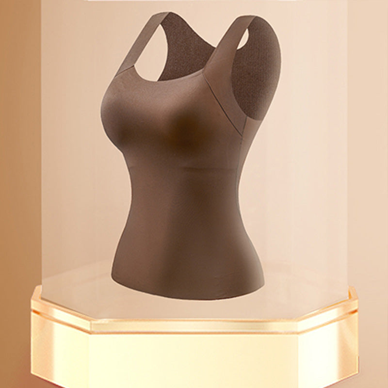 👚 55% RABATT! 🔥 Damen Thermo-Tanktop mit U-Ausschnitt – Integrierter BH, Nahtlos & Perfekt zum Unterziehen 🏃‍♀️