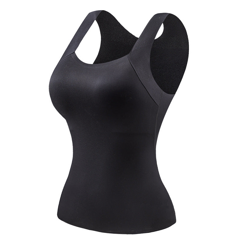 👚 55% RABATT! 🔥 Damen Thermo-Tanktop mit U-Ausschnitt – Integrierter BH, Nahtlos & Perfekt zum Unterziehen 🏃‍♀️