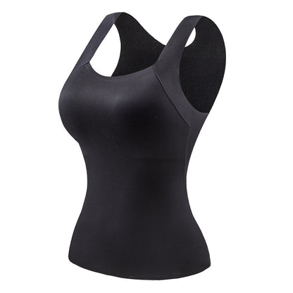 👚 55% RABATT! 🔥 Damen Thermo-Tanktop mit U-Ausschnitt – Integrierter BH, Nahtlos & Perfekt zum Unterziehen 🏃‍♀️