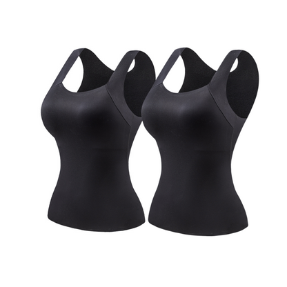 👚 55% RABATT! 🔥 Damen Thermo-Tanktop mit U-Ausschnitt – Integrierter BH, Nahtlos & Perfekt zum Unterziehen 🏃‍♀️