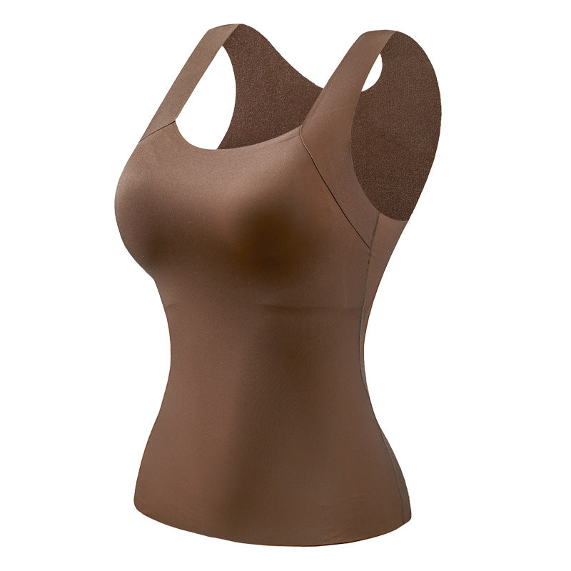 👚 55% RABATT! 🔥 Damen Thermo-Tanktop mit U-Ausschnitt – Integrierter BH, Nahtlos & Perfekt zum Unterziehen 🏃‍♀️