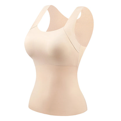👚 55% RABATT! 🔥 Damen Thermo-Tanktop mit U-Ausschnitt – Integrierter BH, Nahtlos & Perfekt zum Unterziehen 🏃‍♀️
