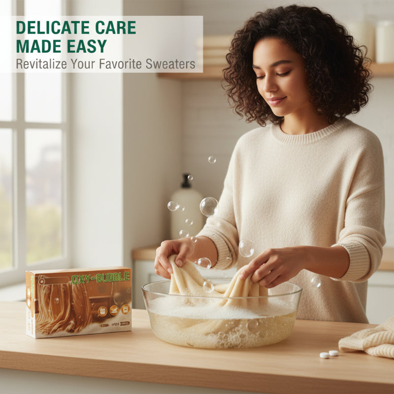 🧶 JETZT 56 % RABATT! ⚗️ Sweater Revive Tabletten – Anti-Einlaufen, macht Pullover weich und farbecht 🧺