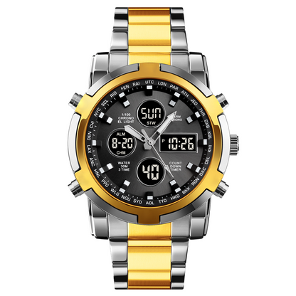 📢📢53 % RABATT!! ⏰ Wasserdichte Analog-Digital-Militäruhr für Herren – 48 mm, multifunktional & Armband aus Edelstahl! 🕰️💪