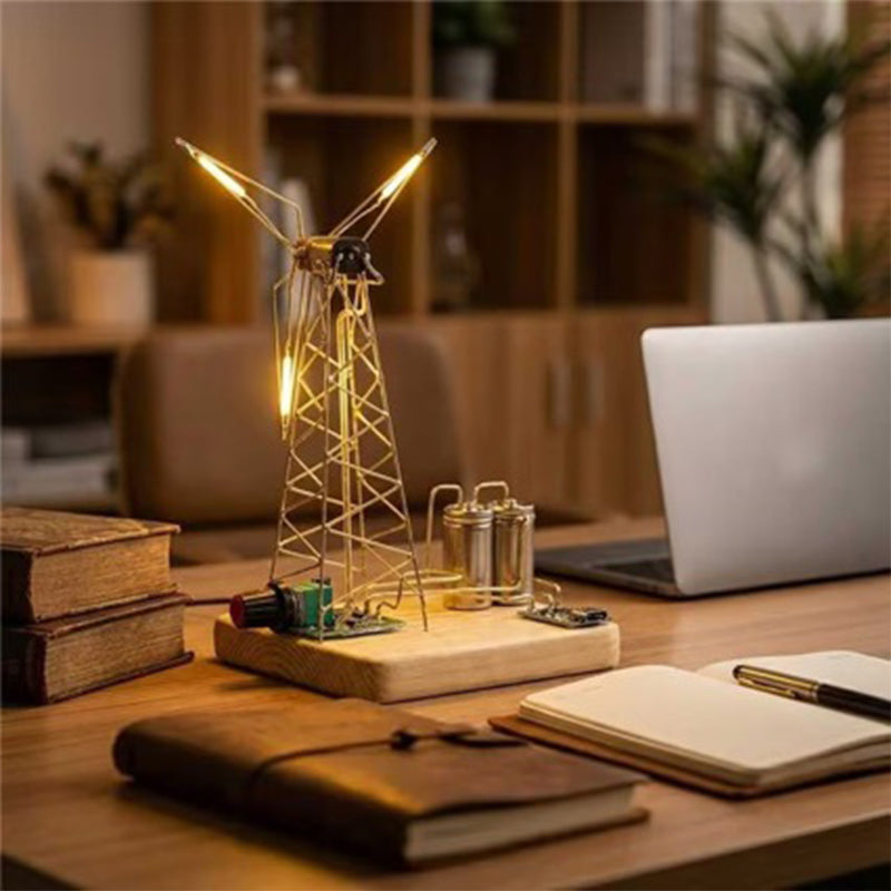 🔥Solange der Vorrat reicht 50 % Rabatt!🎉DIY Retro-Windmühlen-Nachtlicht-Set