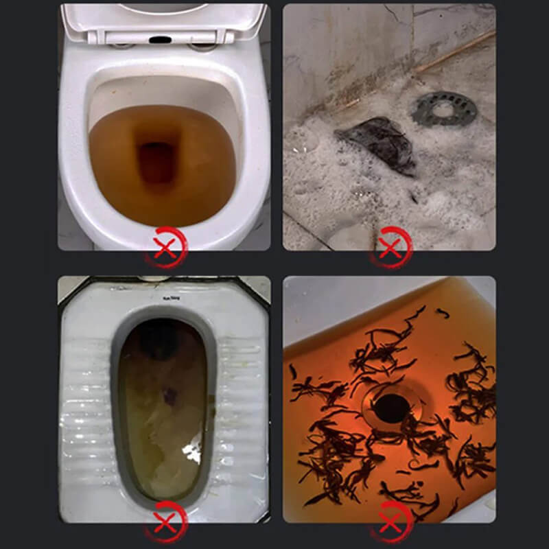 ✨【Letzter Tag – 50 % Rabatt】🔥🚽 Hochdruck-Toilettenentstopfung, sofortige Lösung🪠