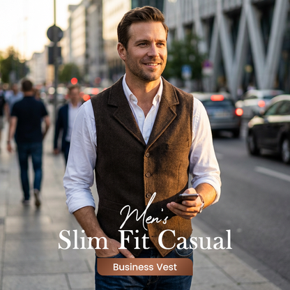 🔥Solange der Vorrat reicht 52 % Rabatt!🎉👔Lässige Businessweste für Herren in schmaler Passform