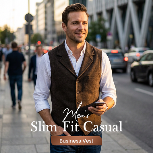 🔥Solange der Vorrat reicht 52 % Rabatt!🎉👔Lässige Businessweste für Herren in schmaler Passform
