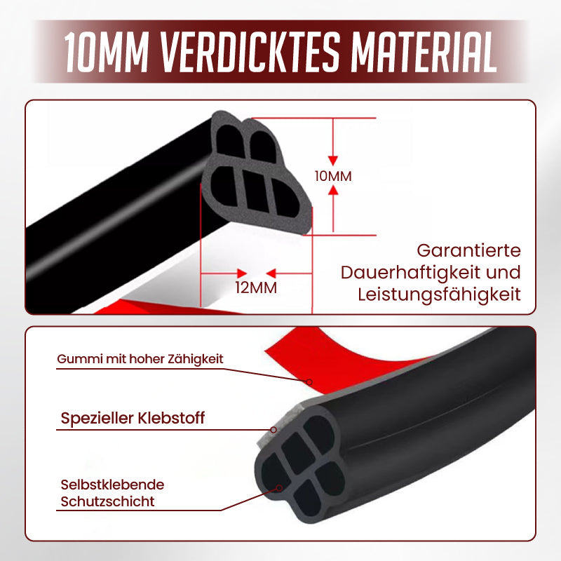 🚗 Kaufen Sie 2, erhalten Sie 1 GRATIS! 🧷🛡️ Geräusch- und staubdichte Gummidichtungsstreifen – Luxuriöse Geräuschdämmung und vollständige Abdichtung für alle Autos ✨