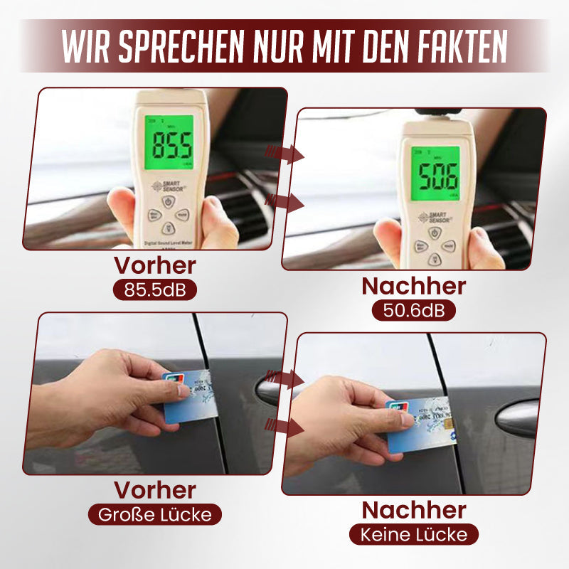 🚗 Kaufen Sie 2, erhalten Sie 1 GRATIS! 🧷🛡️ Geräusch- und staubdichte Gummidichtungsstreifen – Luxuriöse Geräuschdämmung und vollständige Abdichtung für alle Autos ✨