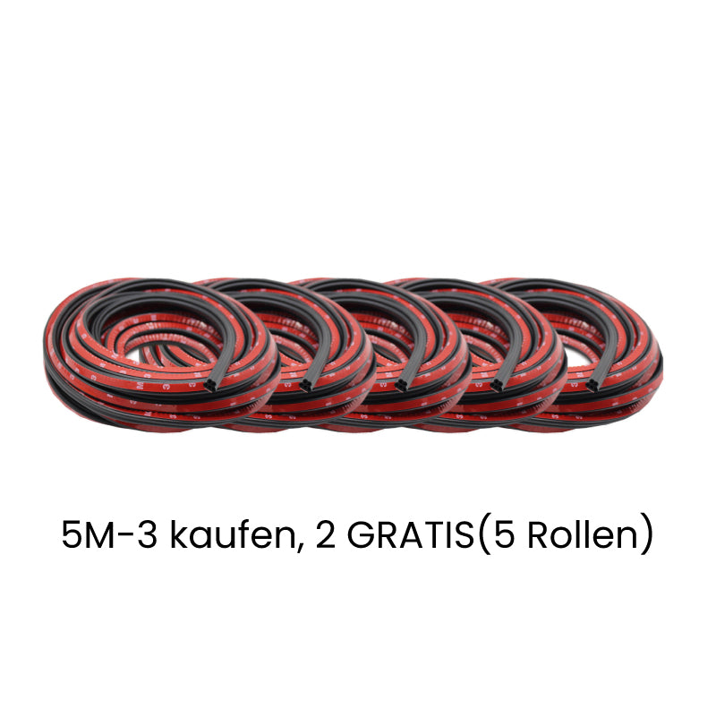 🚗 Kaufen Sie 2, erhalten Sie 1 GRATIS! 🧷🛡️ Geräusch- und staubdichte Gummidichtungsstreifen – Luxuriöse Geräuschdämmung und vollständige Abdichtung für alle Autos ✨