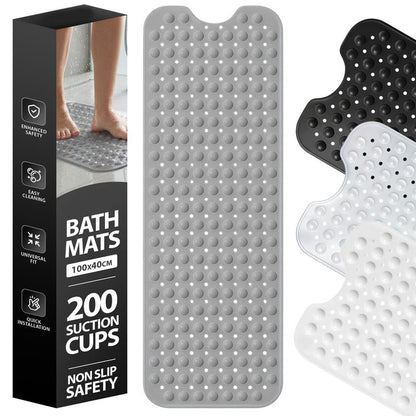 💎 58 % RABATT! 💎 Rutschfeste Badewannenmatte 100 × 40 cm – Ultra-haftende Saugnäpfe, schnelle Entwässerung & 7 Farben verfügbar 🛁🌈