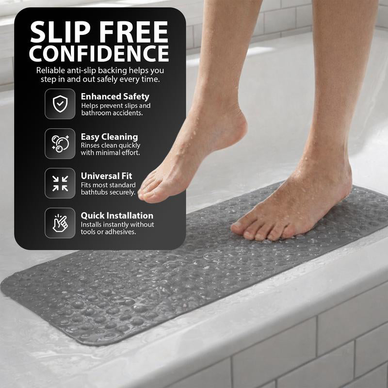 💎 58 % RABATT! 💎 Rutschfeste Badewannenmatte 100 × 40 cm – Ultra-haftende Saugnäpfe, schnelle Entwässerung & 7 Farben verfügbar 🛁🌈