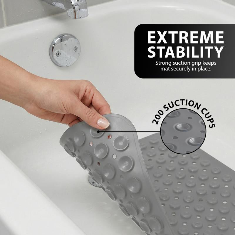 💎 58 % RABATT! 💎 Rutschfeste Badewannenmatte 100 × 40 cm – Ultra-haftende Saugnäpfe, schnelle Entwässerung & 7 Farben verfügbar 🛁🌈