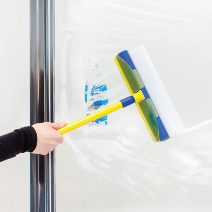 💎 50% RABATT! 💎 Kratzerfreies 5-teiliges Rakelset – Streifenfreie Glasreinigung mit Teleskopgriff, Mikrofaser & Silikonklinge 🪟🧽