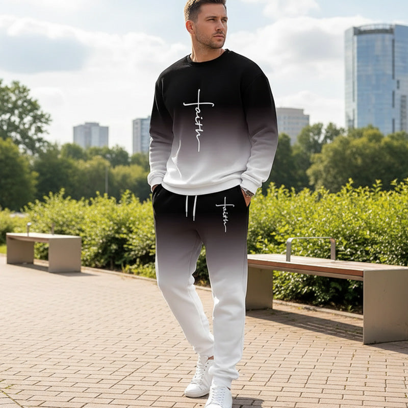 💎 59% RABATT! 💎 Herren-Trainingsanzug mit Farbverlauf – Weich, Atmungsaktiv & Leichtgewicht für Sport und Freizeit 🏃‍♂️👕