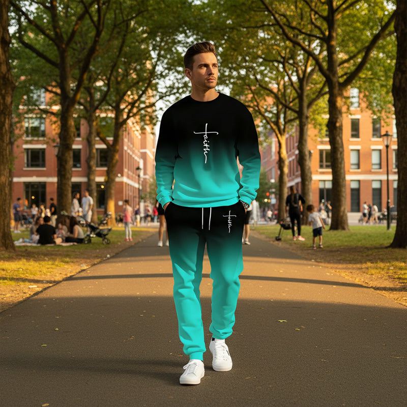 💎 59% RABATT! 💎 Herren-Trainingsanzug mit Farbverlauf – Weich, Atmungsaktiv & Leichtgewicht für Sport und Freizeit 🏃‍♂️👕