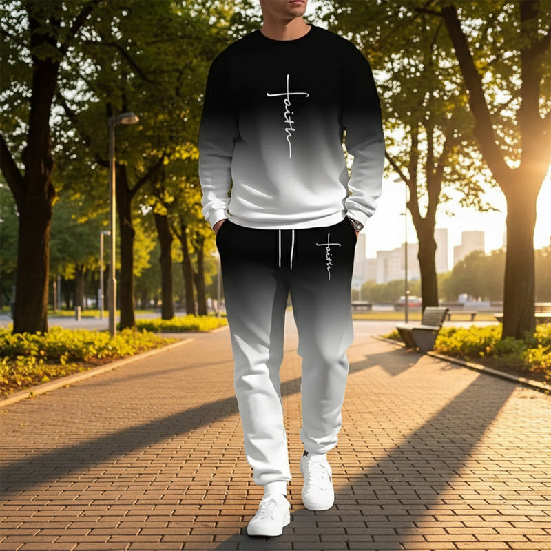 💎 59% RABATT! 💎 Herren-Trainingsanzug mit Farbverlauf – Weich, Atmungsaktiv & Leichtgewicht für Sport und Freizeit 🏃‍♂️👕