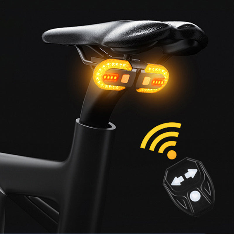 🚴 JETZT 60 % RABATT! 🔦 Kabelloses Fahrrad-Rücklicht mit Fernbedienung, automatischem Bremssensor, über 30 Lichtmodi und USB-Aufladung ⚡