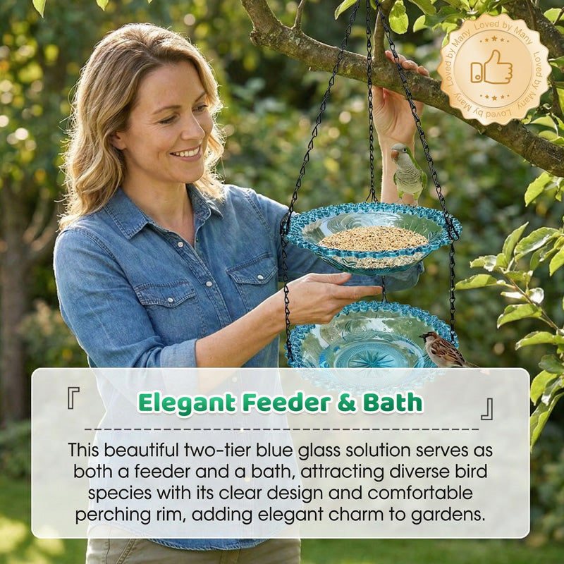 🐦 60% RABATT! ⏳ Hängende Futterstation & Vogeltränke im Vintage-Stil – 2-in-1 Design, Wetterfest & Perfekt für den Garten 🌿