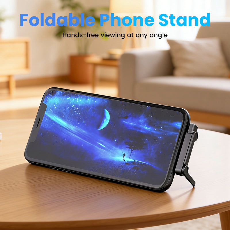 🔋 55% RABATT! ⚡ Schnellladeadapter mit 360° Klappbarem Handyhalter – Universelle Kompatibilität, Kompaktes Design & Freihändig Nutzbar 📱