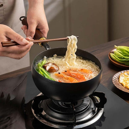 🔥🔥55 % Rabatt 🍳✨Alteisen Wok – Robuster Gusseisenbräter mit Deckel für Braten & Kochen👩‍🍳🍲