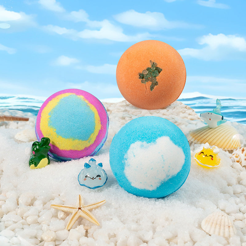 🛁 [Neuheit 2026 – 50 % Rabatt, Geschenkbox mit Badekugeln für Kinder💙] – Jeden Tag eine neue Überraschung unter Wasser! 🐳 🎁