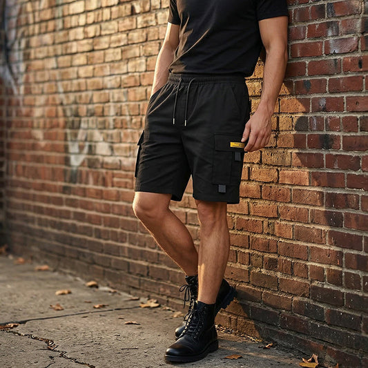 🌞Frühlingserwachen: 52% Rabatt!✨Herren Lässige Cargo-Shorts mit Kordelzug – Praktische Multifunktionstaschen, Verstärkte Nähte & Lockere Passform