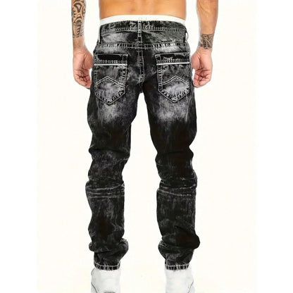 👖 50% RABATT! 🎉 Kreative Schlichte Stretch-Jeans für Herren im Emotional-Rock-Stil – Bequeme Passform, Moderner Look & Perfekt Für Den Alltag 💙