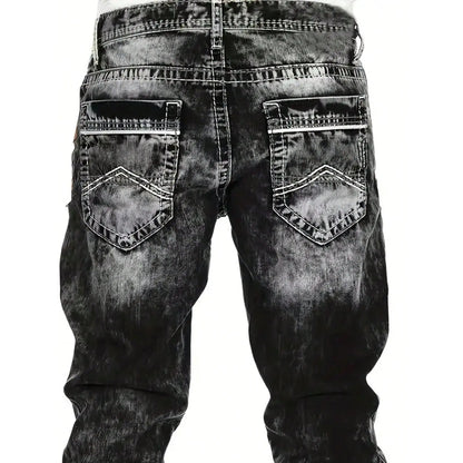👖 50% RABATT! 🎉 Kreative Schlichte Stretch-Jeans für Herren im Emotional-Rock-Stil – Bequeme Passform, Moderner Look & Perfekt Für Den Alltag 💙