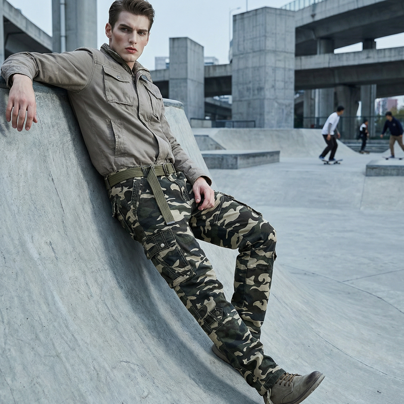 👖 60 % RABATT! 🔥 Klassische Cargohosen für Herren im Camouflage-Muster – viele Taschen, bequeme Passform & perfekt für den Outdoor-Einsatz 🏕️