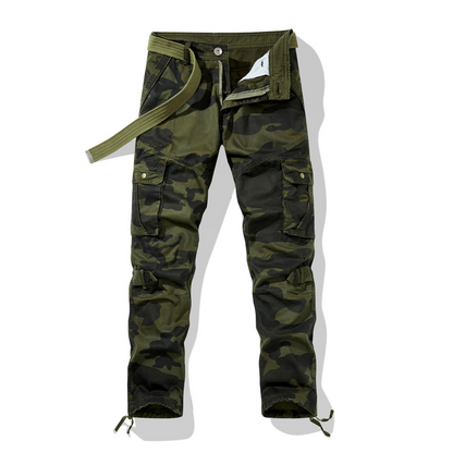 👖 60 % RABATT! 🔥 Klassische Cargohosen für Herren im Camouflage-Muster – viele Taschen, bequeme Passform & perfekt für den Outdoor-Einsatz 🏕️