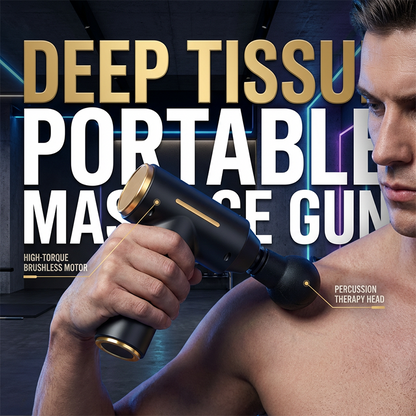 💪 52 % RABATT! 🔋 Tragbare Tiefenmassagepistole – Leiser Motor, einstellbare Intensität & ideal für Muskelentspannung und Regeneration 🏋️‍♂️