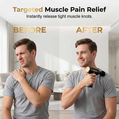💪 52 % RABATT! 🔋 Tragbare Tiefenmassagepistole – Leiser Motor, einstellbare Intensität & ideal für Muskelentspannung und Regeneration 🏋️‍♂️